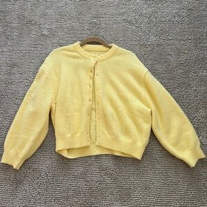 Daily Drills Yellow Cardigan